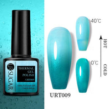 Load image into Gallery viewer, Luxury Modern Elegant Colorful Diamond Gel Nail Polish UV Temperature Color Changing Elegant Fashion Rainbow Colors For Womens