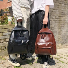 Load image into Gallery viewer, Luxury Modern Women Unique Style Women Backpack Leather School Bag For Teengers Gilrs Large capacity PU Travel backpack