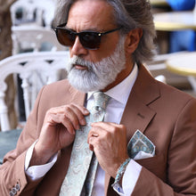 Load image into Gallery viewer, Medici - Printed Silk Tie - Soft Jade
