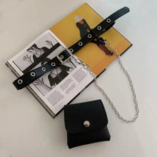 Load image into Gallery viewer, Luxury PU Leather Fanny Pack Simple Women's Belt Bag Small Fanny Pack Handbag With Chain Stylish Travel Waist Bag For Women