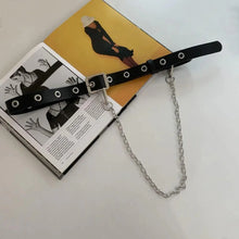 Load image into Gallery viewer, Luxury PU Leather Fanny Pack Simple Women's Belt Bag Small Fanny Pack Handbag With Chain Stylish Travel Waist Bag For Women