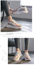 Load image into Gallery viewer, Luxury Sneakers Women Thick Bottom Round Toe Breathing Chunky Platform Sneakers Fashion Breathable Lightweight Comfortable Sneakers Non-Slip Girl Tennis Running Walking Shoes