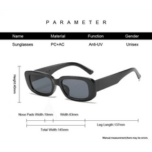 Load image into Gallery viewer, Luxury Square Black Women Retro Vintage Sunglasses Small Rectangle Female Sun Glasses Vintage Design Eyewear