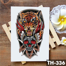 Load image into Gallery viewer, Luxury Waterproof Wolf Fox Temporary Watercolor Tattoo Sticker Modern 3D Animals Tattoos