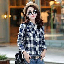 Load image into Gallery viewer, Luxury Winter Warm, Plus Velvet Thicken Plaid Shirt Style Coat Jacket For Women Clothes/Tops/Casual/Jacket/Outerwear For Female