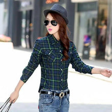Load image into Gallery viewer, Luxury Winter Warm, Plus Velvet Thicken Plaid Shirt Style Coat Jacket For Women Clothes/Tops/Casual/Jacket/Outerwear For Female