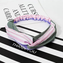 Load image into Gallery viewer, Luxury Women's Headband Vintage Cross Knot Elastic Hair Bands Soft Solid Hairband Girls Hair Accessories Floral Turban Bandanas Head Wrap