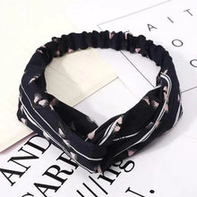 Load image into Gallery viewer, Luxury Women's Headband Vintage Cross Knot Elastic Hair Bands Soft Solid Hairband Girls Hair Accessories Floral Turban Bandanas Head Wrap