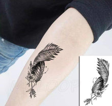 Load image into Gallery viewer, Luxury Womens Different Temporary Waterproof Tattoo Sticker Feather Dandelion Tattoos For Makeup Party