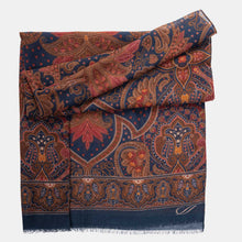 Load image into Gallery viewer, Uffizi - Wool Scarf - Indigo Blue