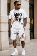 Load image into Gallery viewer, Amore Shorts - White (NOT SOLD SEPARATELY - Add Amore Shirt to your Cart)