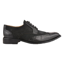 Load image into Gallery viewer, Macon Leather and Suede Crocodile Printed Oxford Dress Shoes