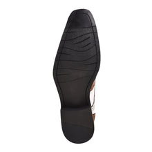 Load image into Gallery viewer, Macon Leather and Suede Crocodile Printed Oxford Dress Shoes