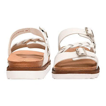 Load image into Gallery viewer, Maddy Leather Platform Slides Sandals