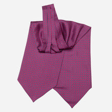 Load image into Gallery viewer, Navona - Silk Ascot Cravat Tie - Magenta