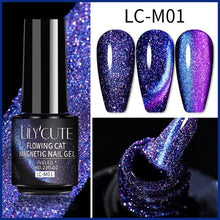 Load image into Gallery viewer, Magnetic 9D Cat Eye Gel Nail Polish Set UV LED Popular Chameleon Multi Color Salon Designs For Womens