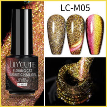 Load image into Gallery viewer, Magnetic 9D Cat Eye Gel Nail Polish Set UV LED Popular Chameleon Multi Color Salon Designs For Womens