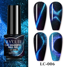 Load image into Gallery viewer, Magnetic 9D Cat Eye Gel Nail Polish Set UV LED Popular Chameleon Multi Color Salon Designs For Womens
