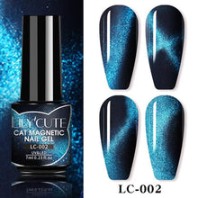 Load image into Gallery viewer, Magnetic 9D Cat Eye Gel Nail Polish Set UV LED Popular Chameleon Multi Color Salon Designs For Womens
