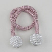Load image into Gallery viewer, Magnetic Curtain Clip Room Accessories Pearl Ball Curtains Holder Tieback Home Decor Hanging Ball Buckle Tie Back Curtain Tiebacks Pearl Ball Home Curtain Buckle The Most Convenient Tie Backs Weave Clips Rope Straps Holder
