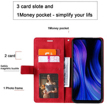 Load image into Gallery viewer, Magnetic Leather Case For iPhone 14 13 12 Mini 11 Pro Max XS XR 7 8 6 6S Plus SE 2023 Luxury Wallet Flip Card Holder Stand Cover Leather Wallet Case Magnetic Buckle Flip Folio Cover For iPhone
