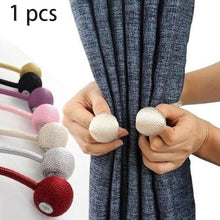 Load image into Gallery viewer, Magnetic Pearl Ball Curtain Tiebacks Accessories Holdbacks Buckle Accessory Buckles Clasp Clips Curtain Hook Holder Holder Clips For Home Office Window 49CM