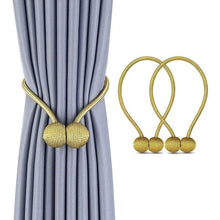 Load image into Gallery viewer, Magnetic Pearl Ball Curtain Tiebacks Accessories Holdbacks Buckle Accessory Buckles Clasp Clips Curtain Hook Holder Holder Clips For Home Office Window 49CM