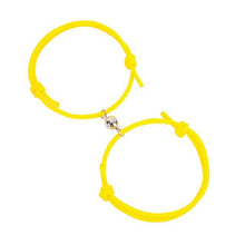 Load image into Gallery viewer, Magnetic Simple Matching Bracelets For Couples Silver Alloy Magnet Charm Adjustable Trendy Red Rope Couples Bracelets Vows Of Eternal Love Adjustable Jewelry Gifts Set