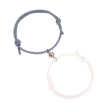 Load image into Gallery viewer, Magnetic Simple Matching Bracelets For Couples Silver Alloy Magnet Charm Adjustable Trendy Red Rope Couples Bracelets Vows Of Eternal Love Adjustable Jewelry Gifts Set