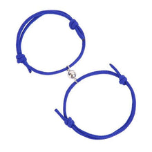 Load image into Gallery viewer, Magnetic Simple Matching Bracelets For Couples Silver Alloy Magnet Charm Adjustable Trendy Red Rope Couples Bracelets Vows Of Eternal Love Adjustable Jewelry Gifts Set