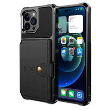 Load image into Gallery viewer, Magnetic Wallet Leather Case For iPhone 14 13 12 11 Pro Max XS Phone Cases Stand X Anti drop Cards Soft Cover Functional Case Compatible with iPhone