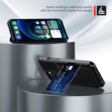 Load image into Gallery viewer, Magnetic Wallet Leather Case For iPhone 14 13 12 11 Pro Max XS Phone Cases Stand X Anti drop Cards Soft Cover Functional Case Compatible with iPhone