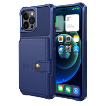 Load image into Gallery viewer, Magnetic Wallet Leather Case For iPhone 14 13 12 11 Pro Max XS Phone Cases Stand X Anti drop Cards Soft Cover Functional Case Compatible with iPhone