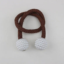 Load image into Gallery viewer, Magnets Curtains Clamps Curtain Holder Pompom Tieback Magnetic Clips Hanging Balls Tie Back Home Decoration Accessories Magnetic Curtain Tiebacks European Style Decorative Curtain Drape Tie With Strong Magnetic For Home And Office Decoration