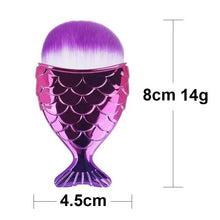 Load image into Gallery viewer, Makeup Brushes Kit Natural Tool Pencil Cosmetics Foundation Artist Mermaid Highlighter Face Set Of Bronzer Eyeshadow Lip