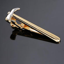 Load image into Gallery viewer, Man's Tie Clip Golden Plating Airplane Shaped Pilot Man's Tie Clip Elegant Airplane Tie Clip Wedding Gift Quality Luxury Gift For Pilot Lightweight Tie Clips