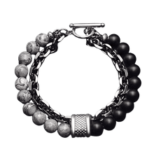 Load image into Gallery viewer, Map Stone Lava Stone Bracelet