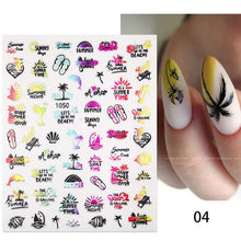 Load image into Gallery viewer, Maple Leaves 3D Nail Stickers Fall Leaf Flowers Line Sliders For Nails Self Adhesive Stickers Autumn Manicuring Decals Transfer Nail Decals Sticker For Pretty Girl Self-Adhesive Nail Decals Designer Nail Stickers for Acrylic