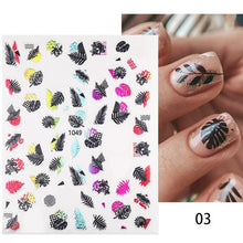 Load image into Gallery viewer, Maple Leaves 3D Nail Stickers Fall Leaf Flowers Line Sliders For Nails Self Adhesive Stickers Autumn Manicuring Decals Transfer Nail Decals Sticker For Pretty Girl Self-Adhesive Nail Decals Designer Nail Stickers for Acrylic