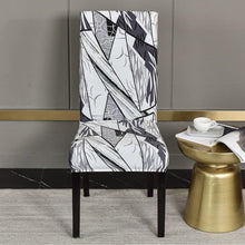 Load image into Gallery viewer, Marble Printed Stretch Chair Cover For Dining Room Office Banquet Chair Protector Elastic Material Armchair Cover Chair Cover Chair Slipcover Marble Background Texture Parson Chair