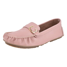 Load image into Gallery viewer, MARY Genuine Leather Women's Slip On Buckle Loafers