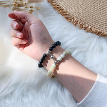 Load image into Gallery viewer, Matching Couple Charm Beads Couple Bracelets Natural Rock Stone Magnet Attractive Symbol Wristlets Women Men Beaded Matching Connect Bracelets For Him And Her Couple Valentine’s Day Best Friend