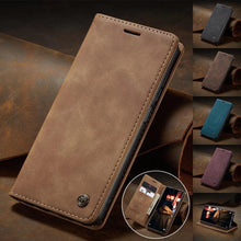 Load image into Gallery viewer, Matte Leather Case for Xiaomi Mi 9T CC9 10T 11T 12T Pro Lite 5G Redmi Note 8 9s 10 11 11S Pro Wallet Flip Cover Poco F3 M3 Pro Women with Card Holder Kickstand Magnetic Leather Flip Case