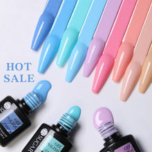 Load image into Gallery viewer, Matte Pink Blue Gel Nail Polish Semi Permanent LED Nail Art Design Elegant Warm Colors For Womens