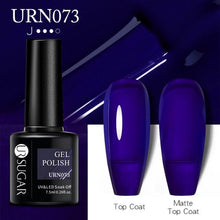 Load image into Gallery viewer, Matte Pink Blue Gel Nail Polish Semi Permanent LED Nail Art Design Elegant Warm Colors For Womens