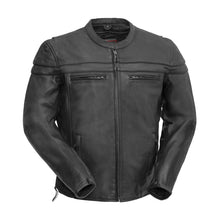 Load image into Gallery viewer, Maverick Men's Motorcycle Leather Jacket
