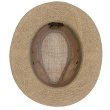 Load image into Gallery viewer, Dorfman Pacific Onshore - Hemp Straw Outback Fedora Hat