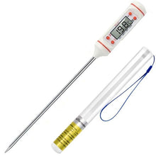 Load image into Gallery viewer, Meat Thermometer Digital Cooking Food Digital Candy Cooking Thermometer Kitchen Cooking Thermometer Instant Read for BBQ Grill Oil Milk Bath Water Deep Fry Kitchen BBQ Probe Water Milk Oil Liquid Oven Digital Temperature Sensor Meter Thermocouple