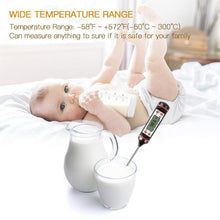 Load image into Gallery viewer, Meat Thermometer Digital Cooking Food Digital Candy Cooking Thermometer Kitchen Cooking Thermometer Instant Read for BBQ Grill Oil Milk Bath Water Deep Fry Kitchen BBQ Probe Water Milk Oil Liquid Oven Digital Temperature Sensor Meter Thermocouple