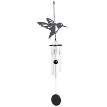 Load image into Gallery viewer, Memorial Butterfly Wind Chimes Angel Butterfly Wings Flying Bird Wind Chimes Art Wings Wind Chime Hummingbird Wind Chime Gift Of Love One Mom Dad Daughter Outdoor Large Chimes For Patio Garden Porch Yard Black Hanging Decoration